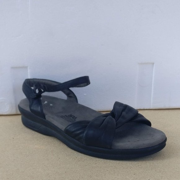 SAS 100%Leathr Tripad Soft Cushion Foot Massage Orthopedic Comfort Sandal 11wide - Picture 1 of 13